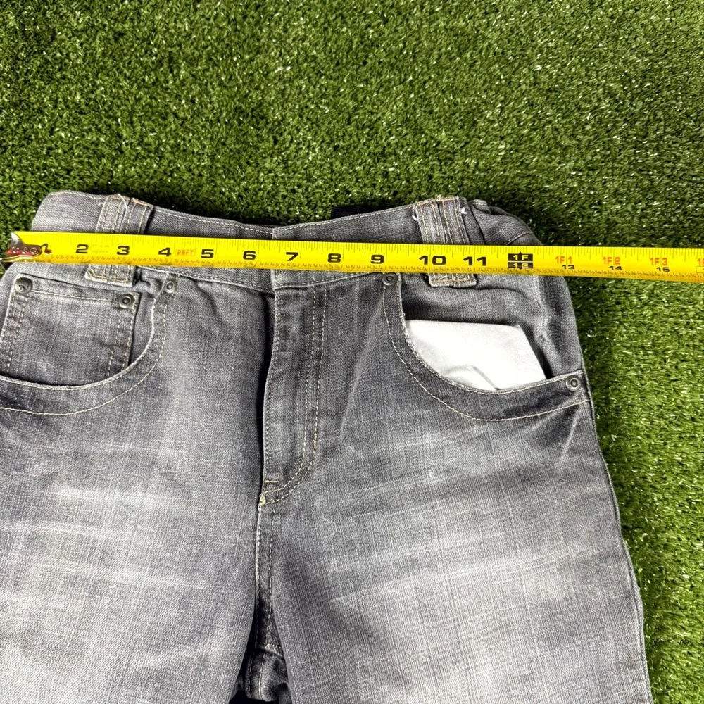 Old Navy Boys Skinny Jeans Gray Skull Graphic Size 12 Regular 0742